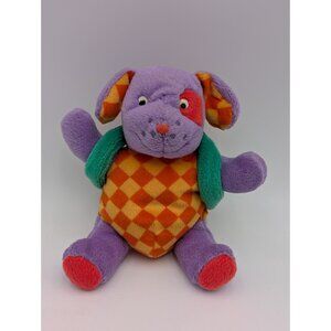 Gymboree Purple Dog Plush Puppy 6‎ Inch Backpack Stuffed Animal Toy